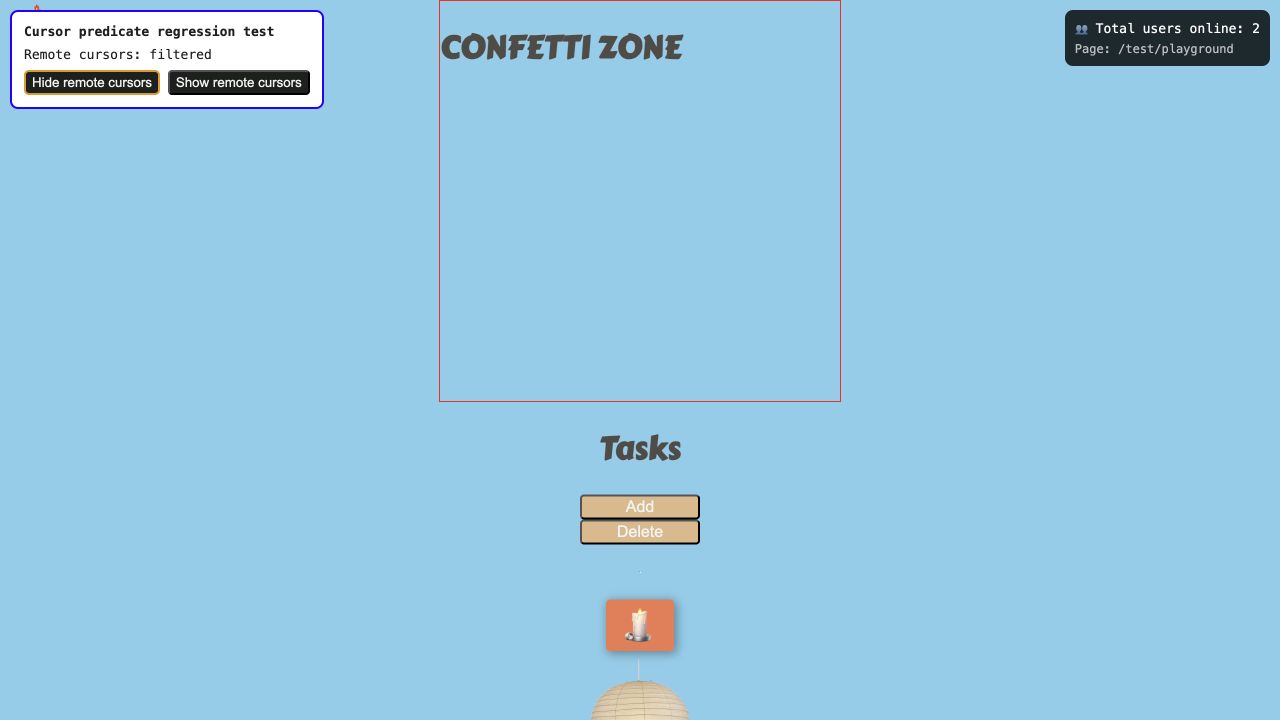 Current remote cursor filtered