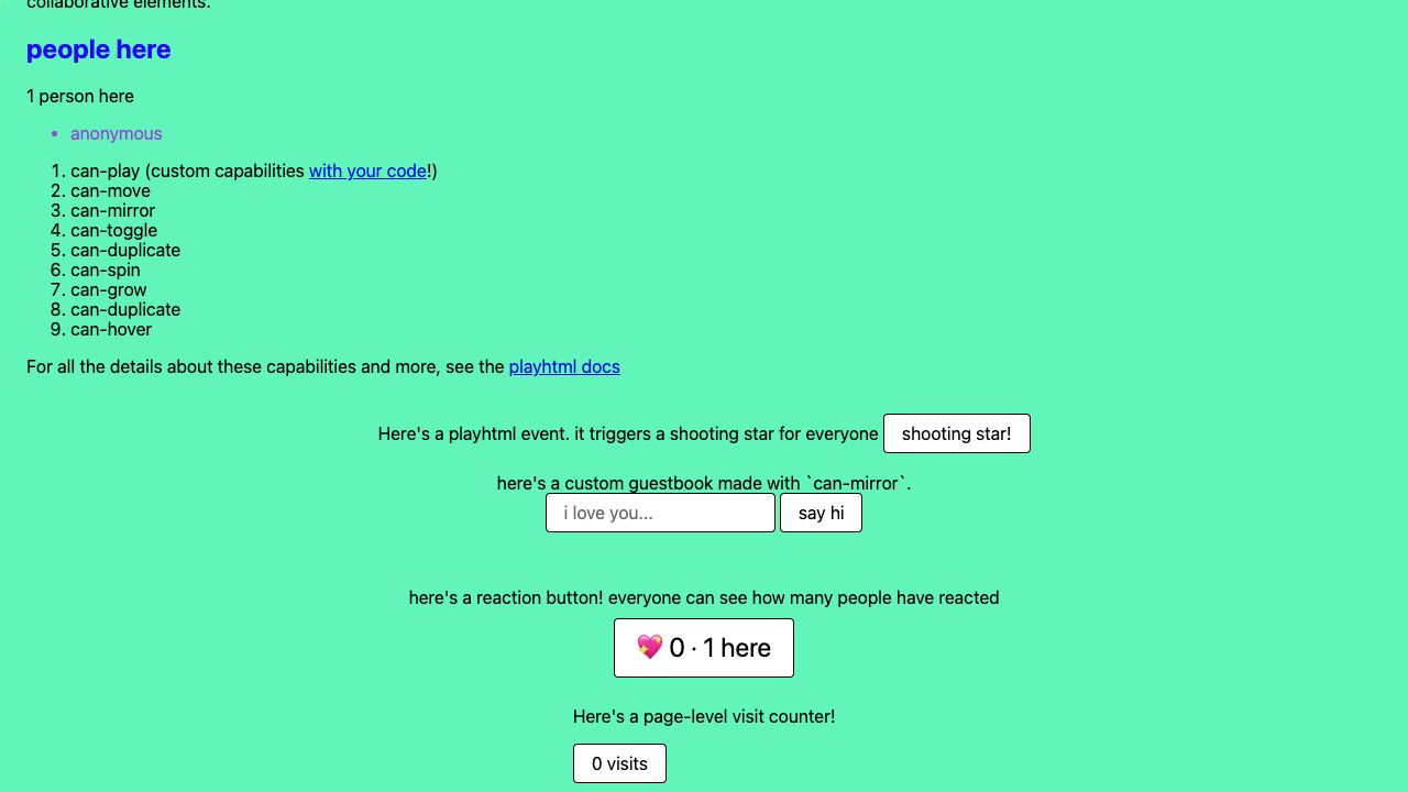 Vanilla starter live hover
