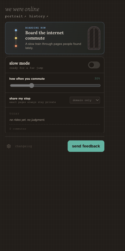 Popup Slow Mode settings after current-main merge