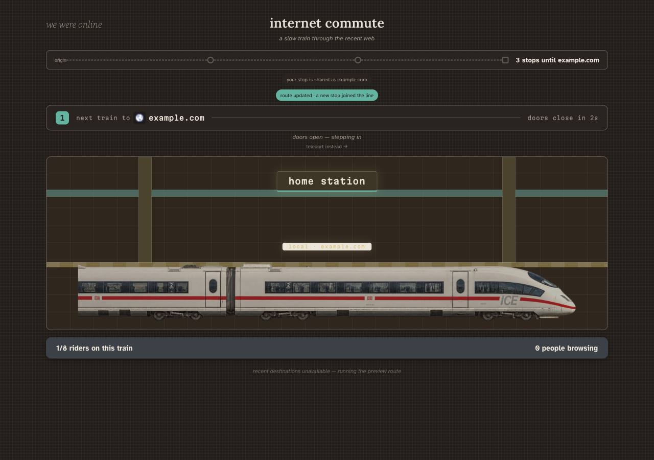 Synchronized commute notices after current-main merge